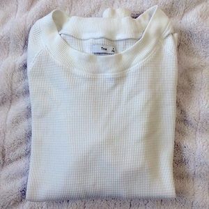 TNA Waffle Shirt White